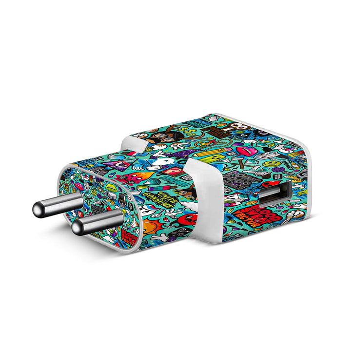 StickerArt 06 skin for Samsung S8 Charger by sleeky india 