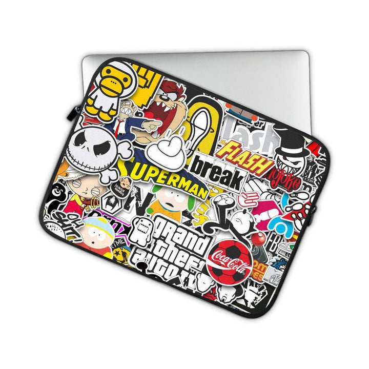 stickebomb 08 designs laptop sleeves by sleeky india