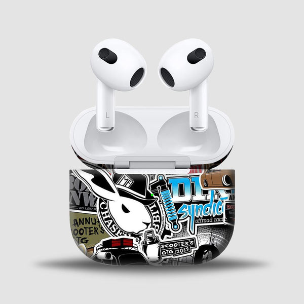 StickerArt 09 - Skins for AirPods 3 By Sleeky India