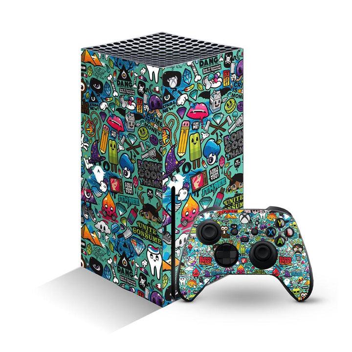 Sticker bomb 06 - XBox Series X Console Skins