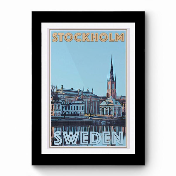 Stockholm Sweden - Framed Poster