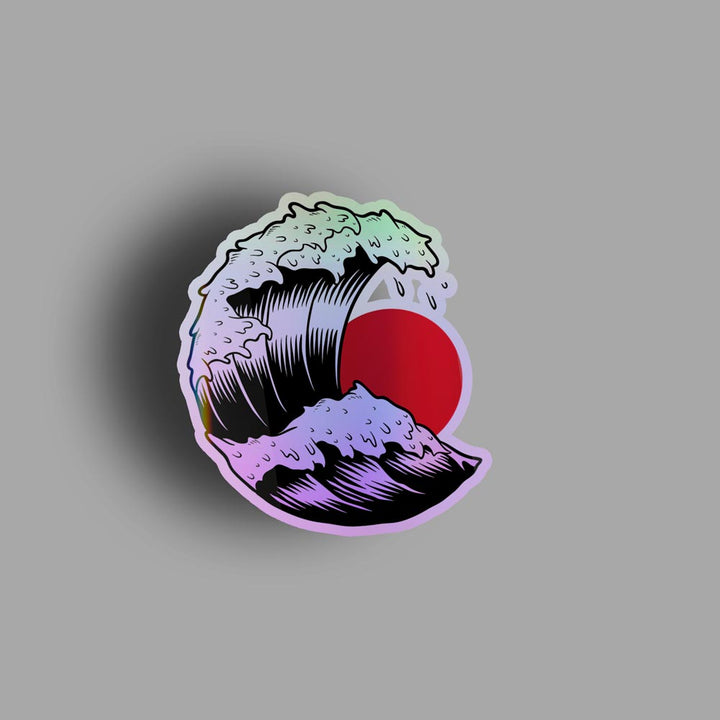 Hot Waves - Holographic Sticker