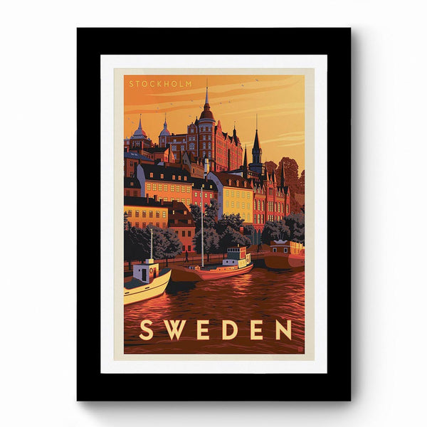 Sweden - Framed Poster
