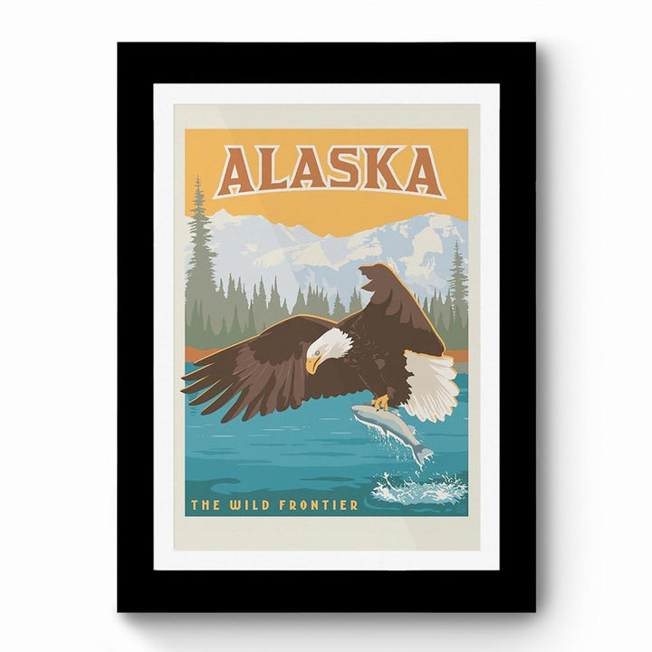The Wild Frontier Alaska - Framed Poster