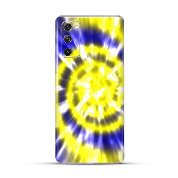 Tie Dye - Dark blue Yellow - Mobile Skin