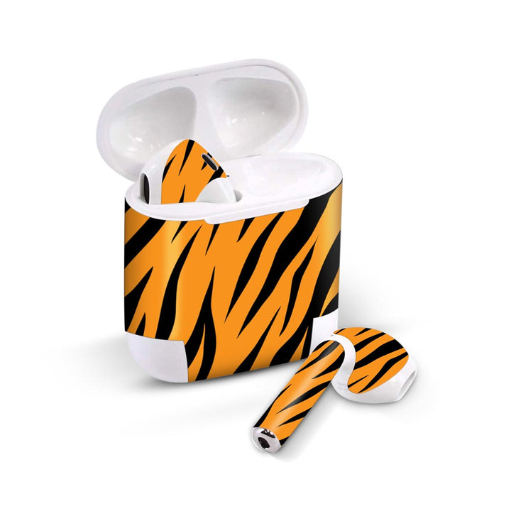 tiger stripes skin for Airpods 1/2 on sleeky india