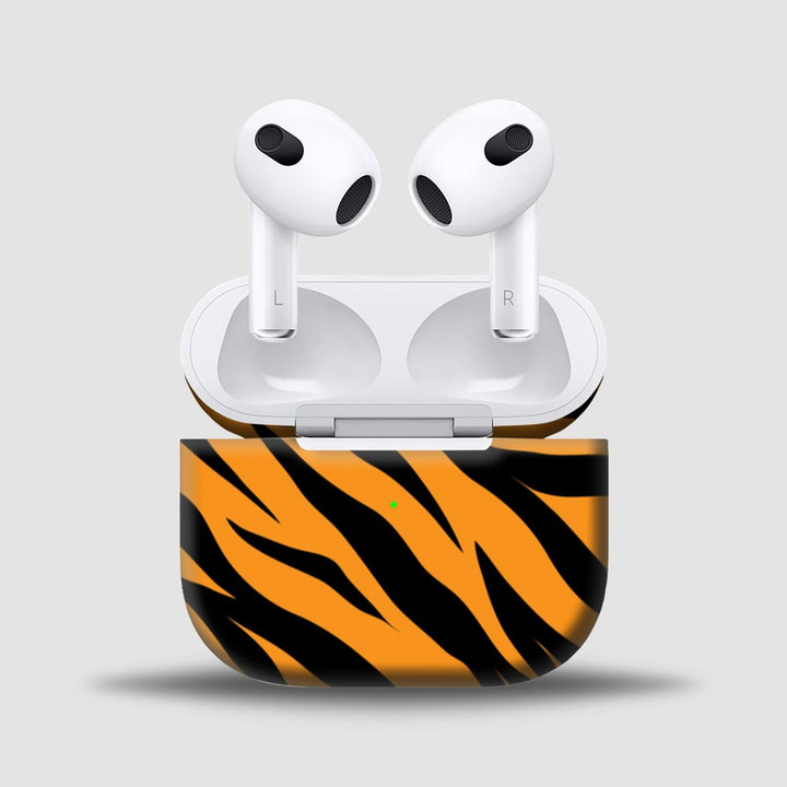 Tiger Print - Skins for AirPods 3 By Sleeky India