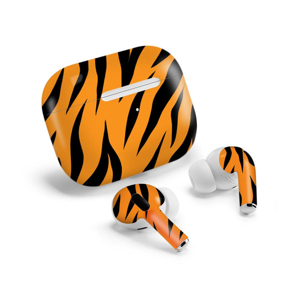 tiger stripes airpods pro skin by sleeky india