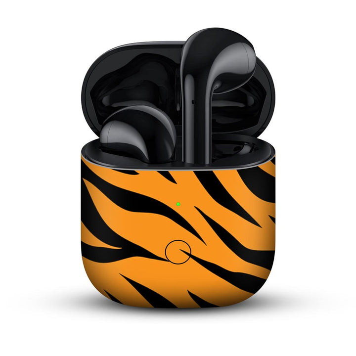 tiger stripes skin for realme buds air by sleeky india