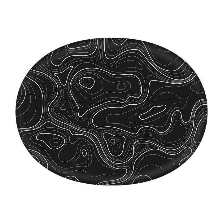 Topographic Black Map - Oppo Enco X2 Skin