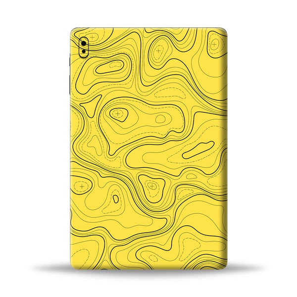 Topographic Yellow Map - Tabs Skins