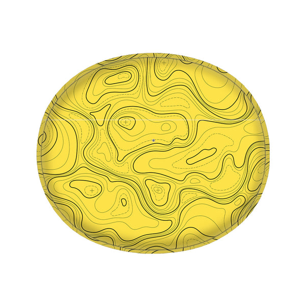 Topographic Yellow Map - Oppo Enco Air 2 Skins