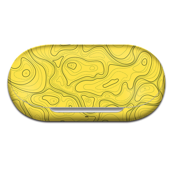 Topographic Yellow Map - Oneplus Buds Z2 Skin