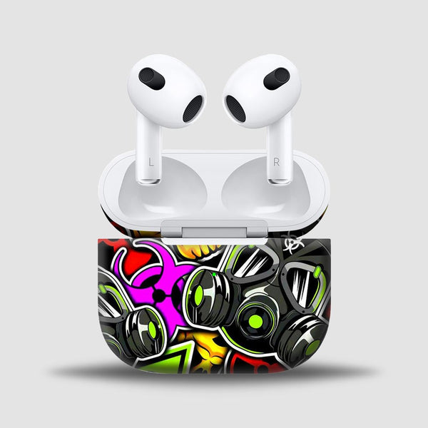 Toxic StickerArt - Skins for AirPods 3 By Sleeky India