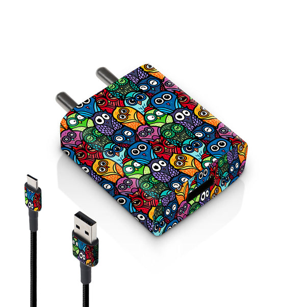 Traditional Owl Pattern - MI 10W & 18W Charger Skin