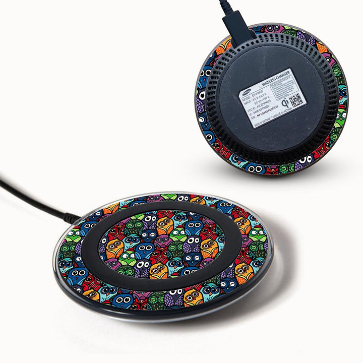 Traditional Owl Pattern - Samsung Wireless Charger 2015 Skins