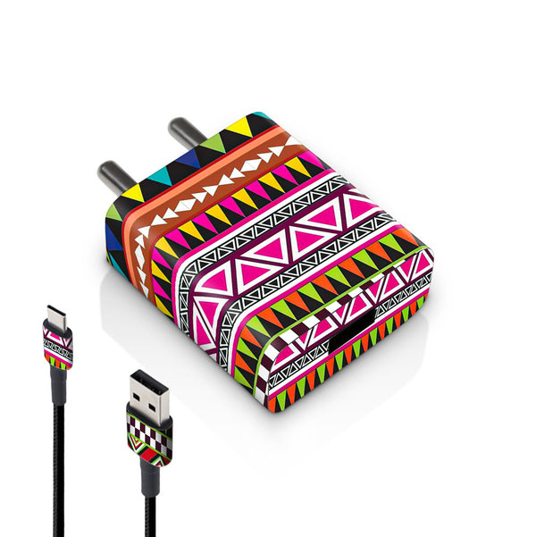 Tribal Pattern - MI 10W and 18W charger skin by Sleeky India