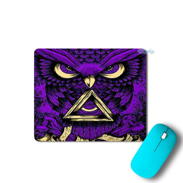 trippy-owl-purple-1 Mousepad