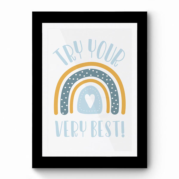 Try Your Very Best 01- Framed Poster