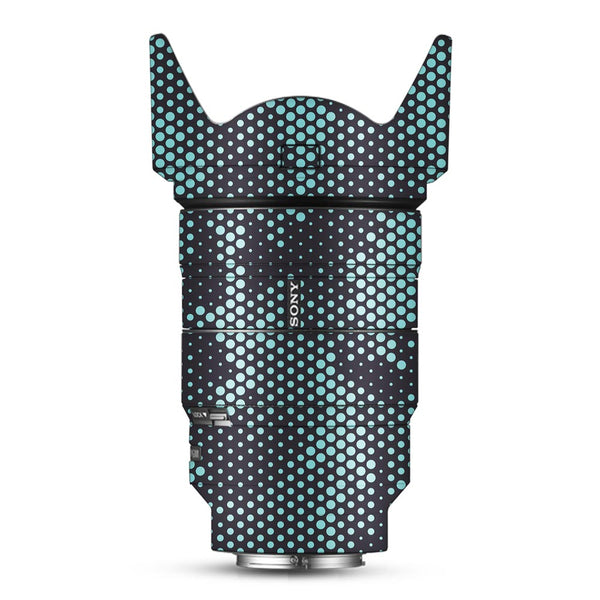Turquoise Hive Camo - Sony Lens Skin By Sleeky India