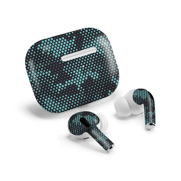 Turquoise Hive Camo - Airpods Pro 2 Skin