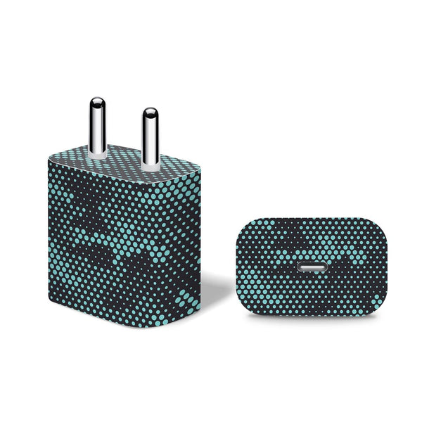 Turquoise Hive Camo - Apple 20W Charger Skin