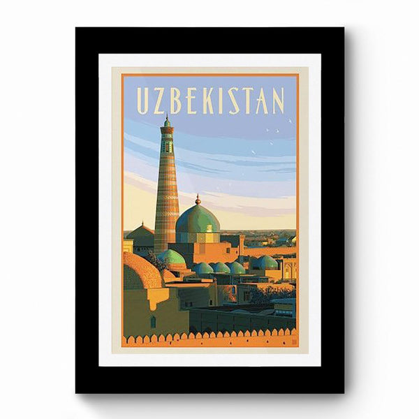 Uzbekistan - Framed Poster