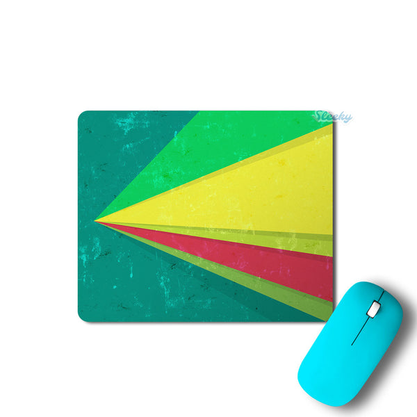 Vintage Green Rays - Mousepad