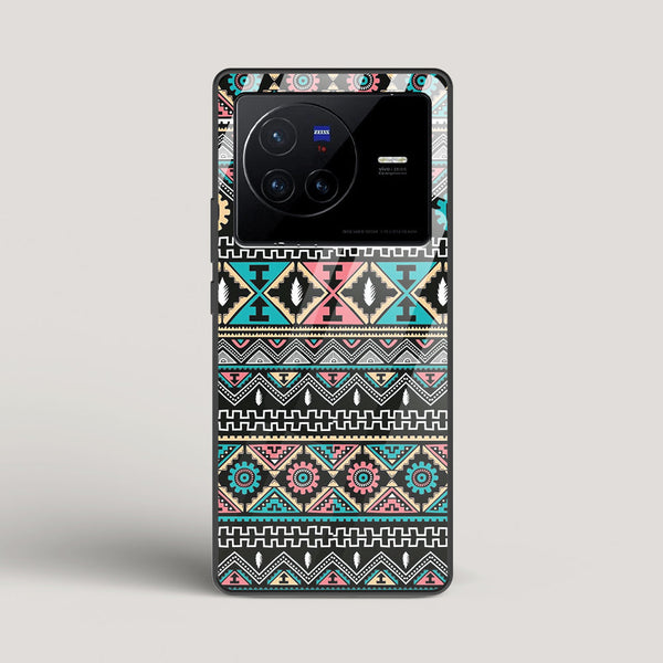 Triable pattern 03 - vivo X80 Glass Case