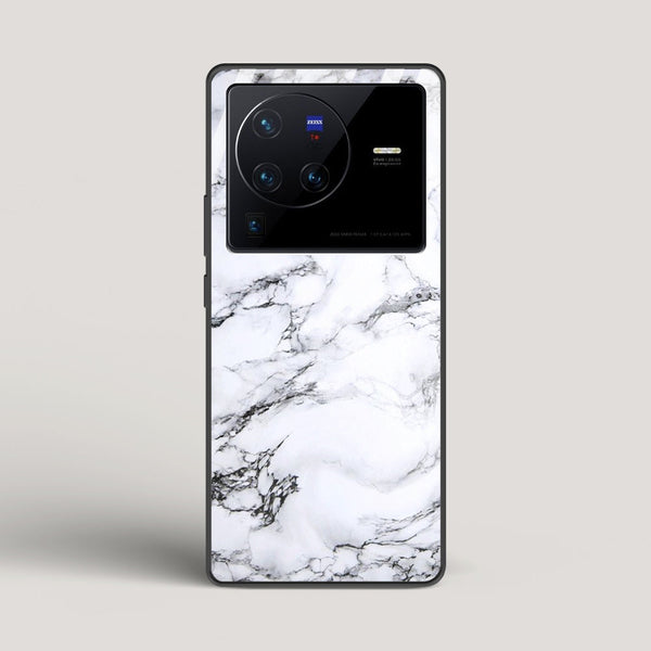Marble White Luna - vivo X80 Pro Glass Case