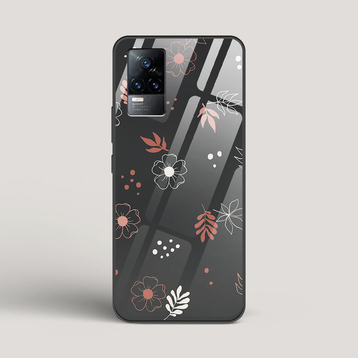 Boho Floral Midnight - vivo Y73 Glass Case