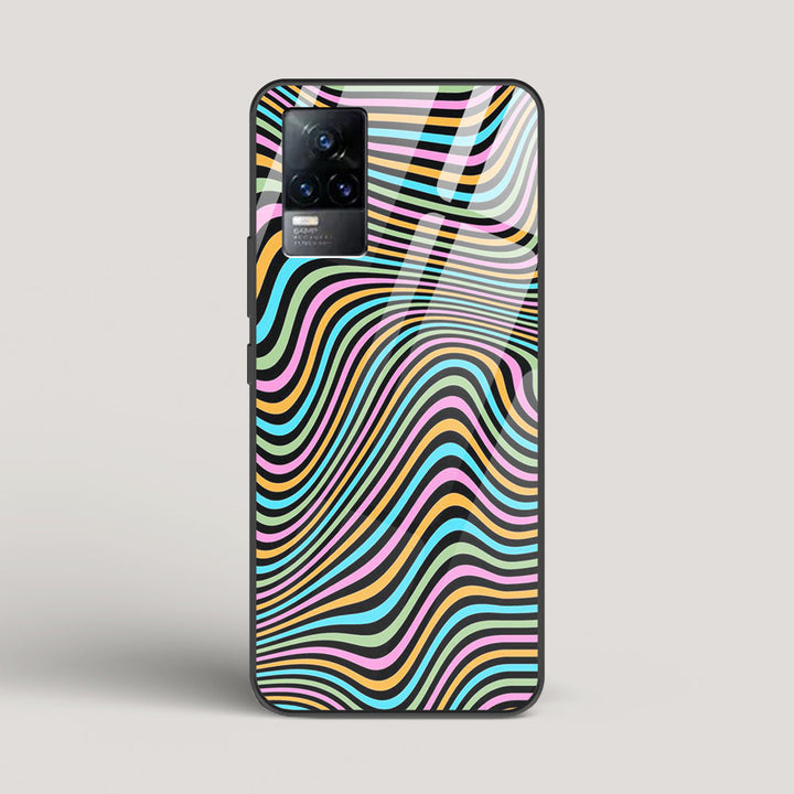 Color Lines - vivo Y73 Glass Case