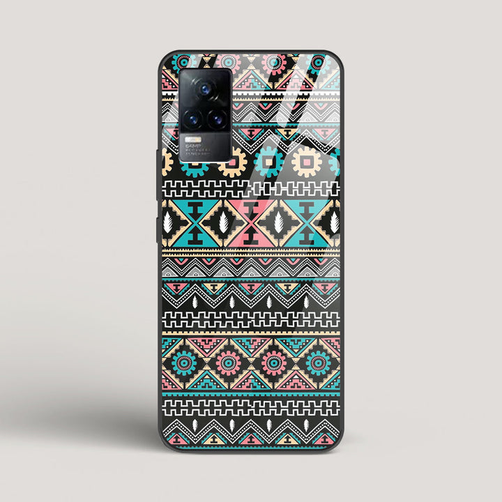 Triable pattern 03 - vivo Y73 Glass Case