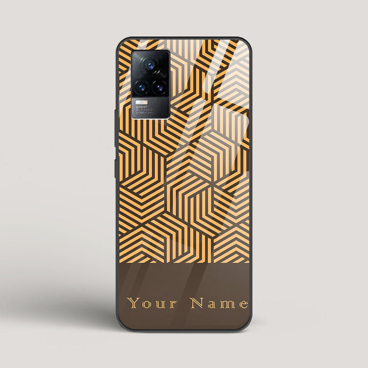 Geometric  Name Edition - Vivo Y73 Glass Case