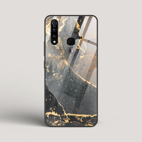 Black Gold Marble - vivo Z1Pro Glass Case