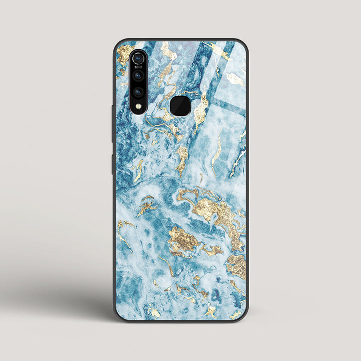 Copy Blue & Gold Marble - vivo Z1Pro Glass Case