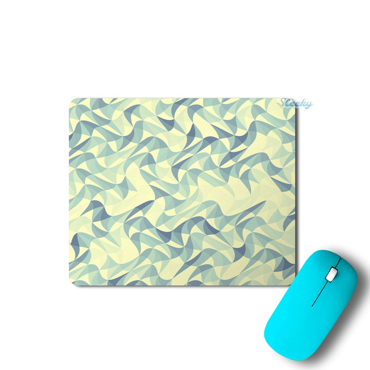 Wave Mosaic Blue - Mousepad