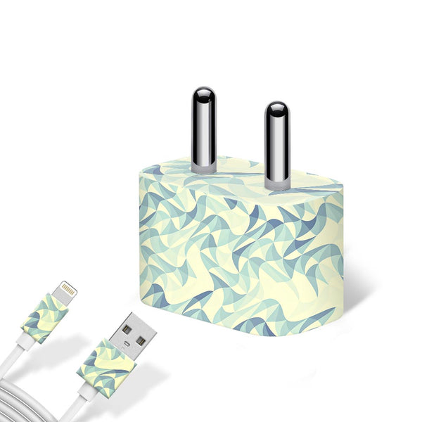 Wave Mosaic Blue - Apple charger 5W Skin