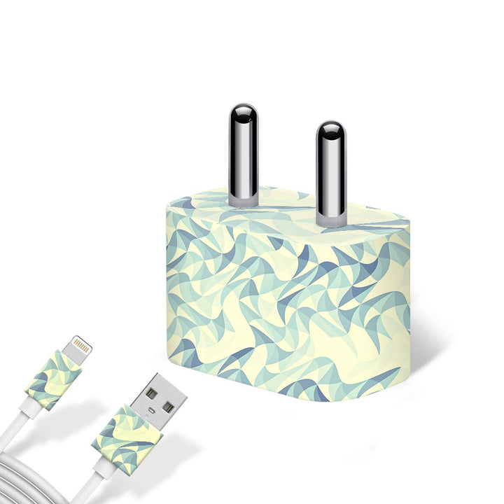 Wave Mosaic Blue - Apple charger 5W Skin