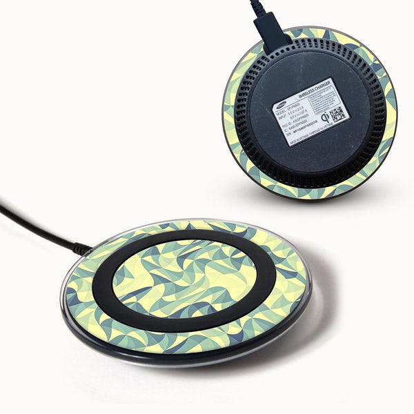 Wave Mosaic Blue - Samsung Wireless Charger 2015 Skins