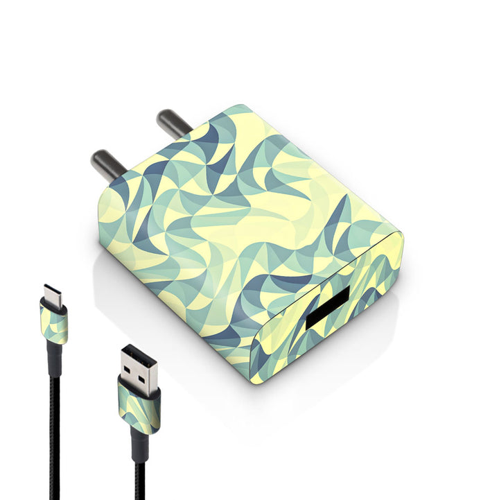 Wave Mosaic Blue - MI 10W & 18W Charger Skin