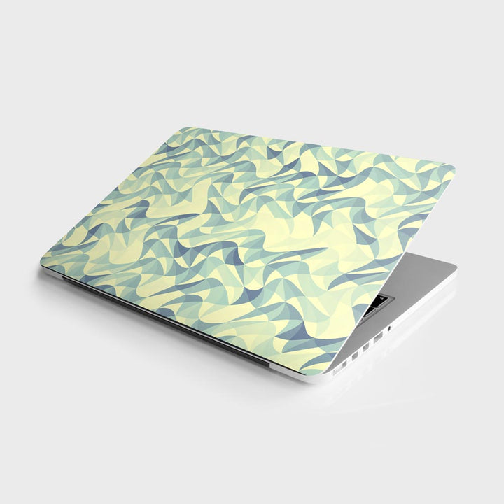 Wave Mosaic Blue - Laptop Skins