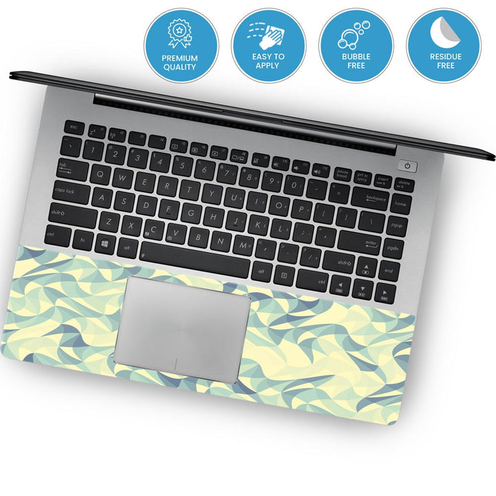 Wave Mosaic Blue - Laptop Skins