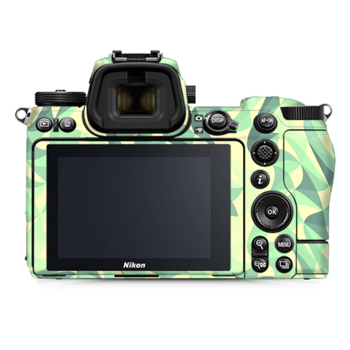 Wave Mosaic Green - Nikon Camera Skins