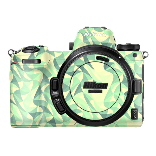 Wave Mosaic Green - Nikon Camera Skins