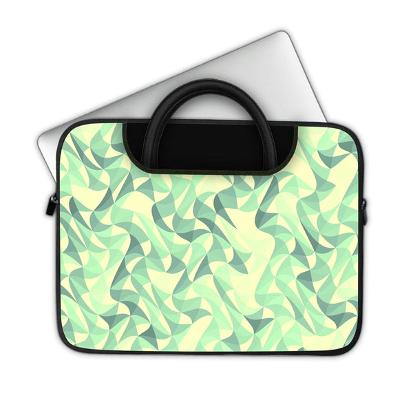 Wave Mosaic Green - Pockets Laptop Sleeve