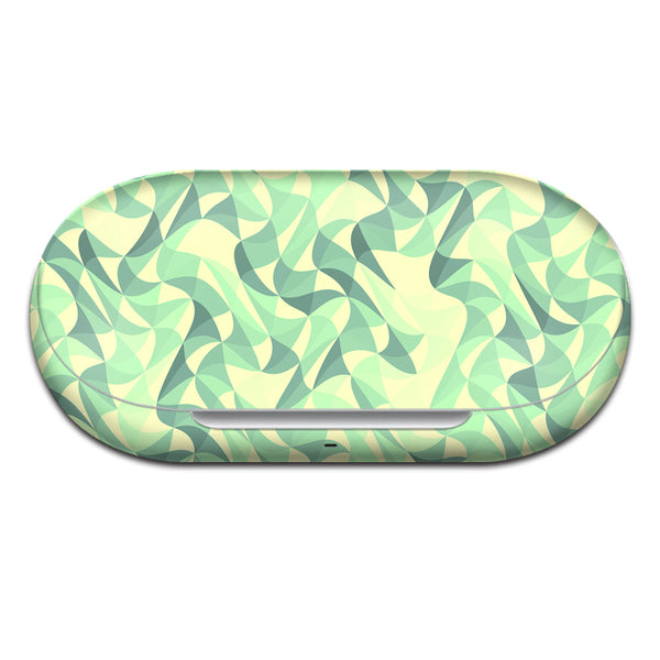 Wave Mosaic Green - Oneplus Buds Z2 Skin