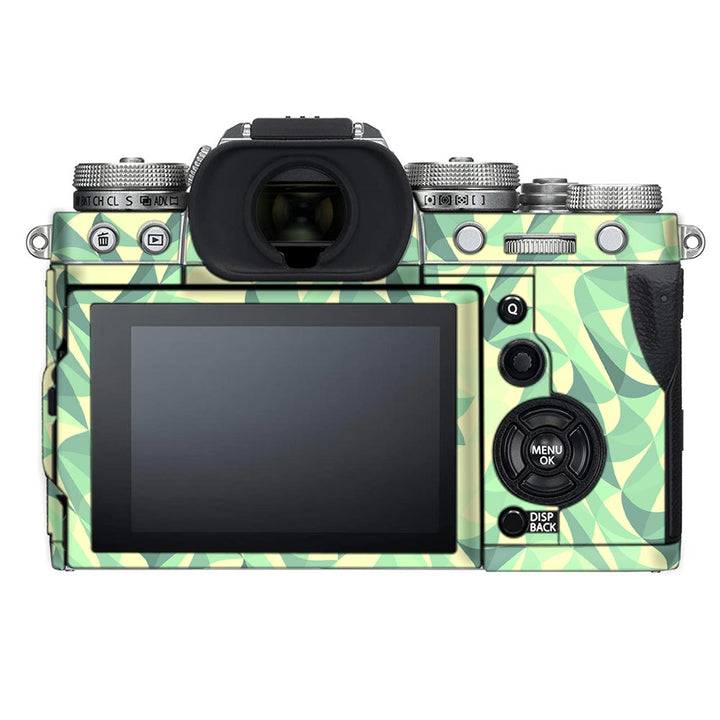 Wave Mosaic Green - FujiFilm Camera Skin