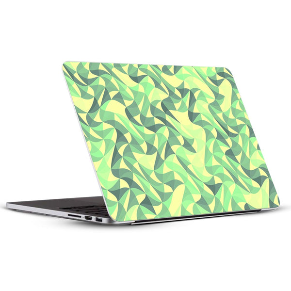 Wave Mosaic Green - Laptop Skins