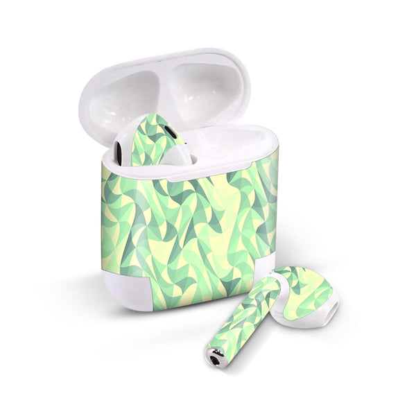 Wave Mosaic Green - Airpods 1/2/3 Skin